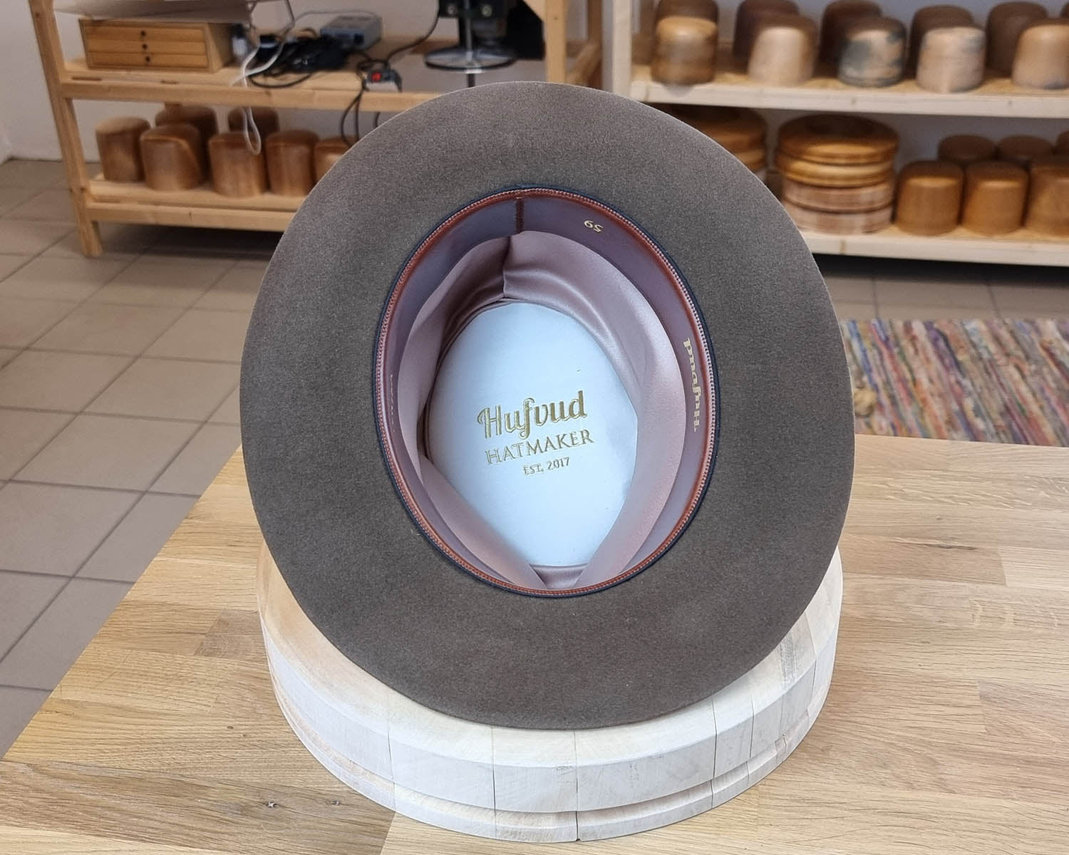 LEIFUR FEDORA | LIGHT SABLE | RABBIT &amp; HARE DELUXE BLEND | SIZE 59, US 7 3/8