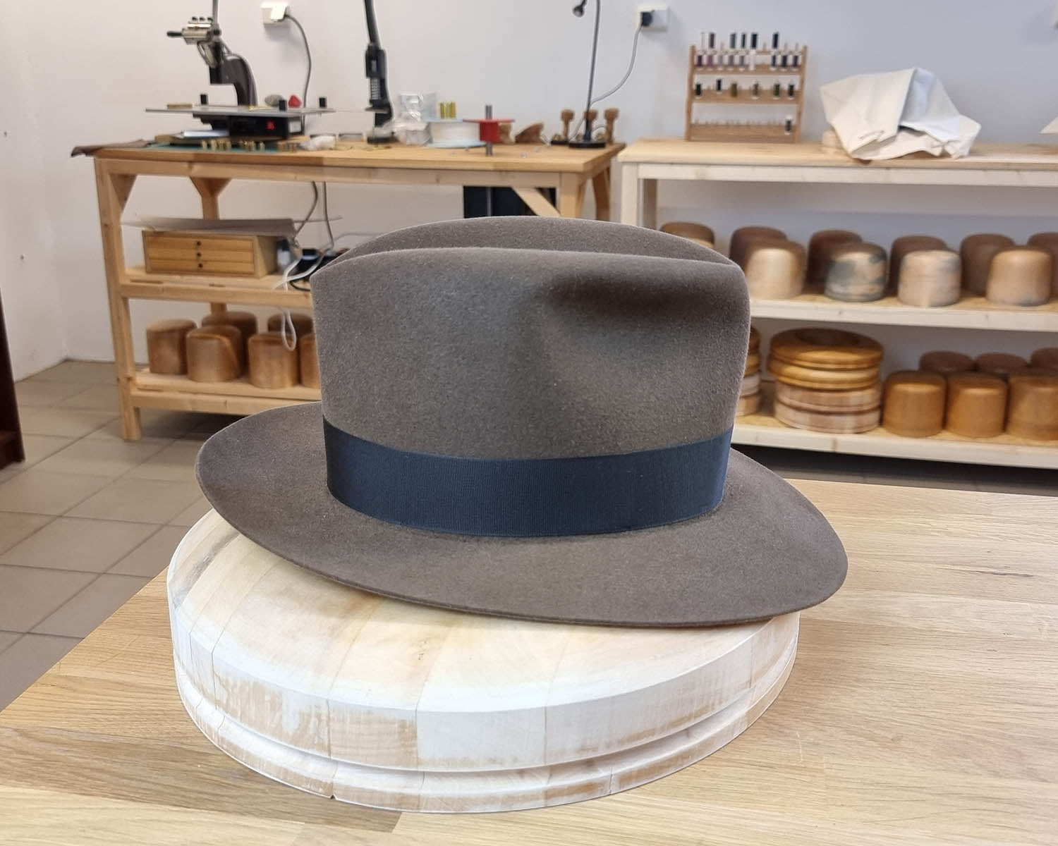 LEIFUR FEDORA | LIGHT SABLE | RABBIT &amp; HARE DELUXE BLEND | SIZE 59, US 7 3/8