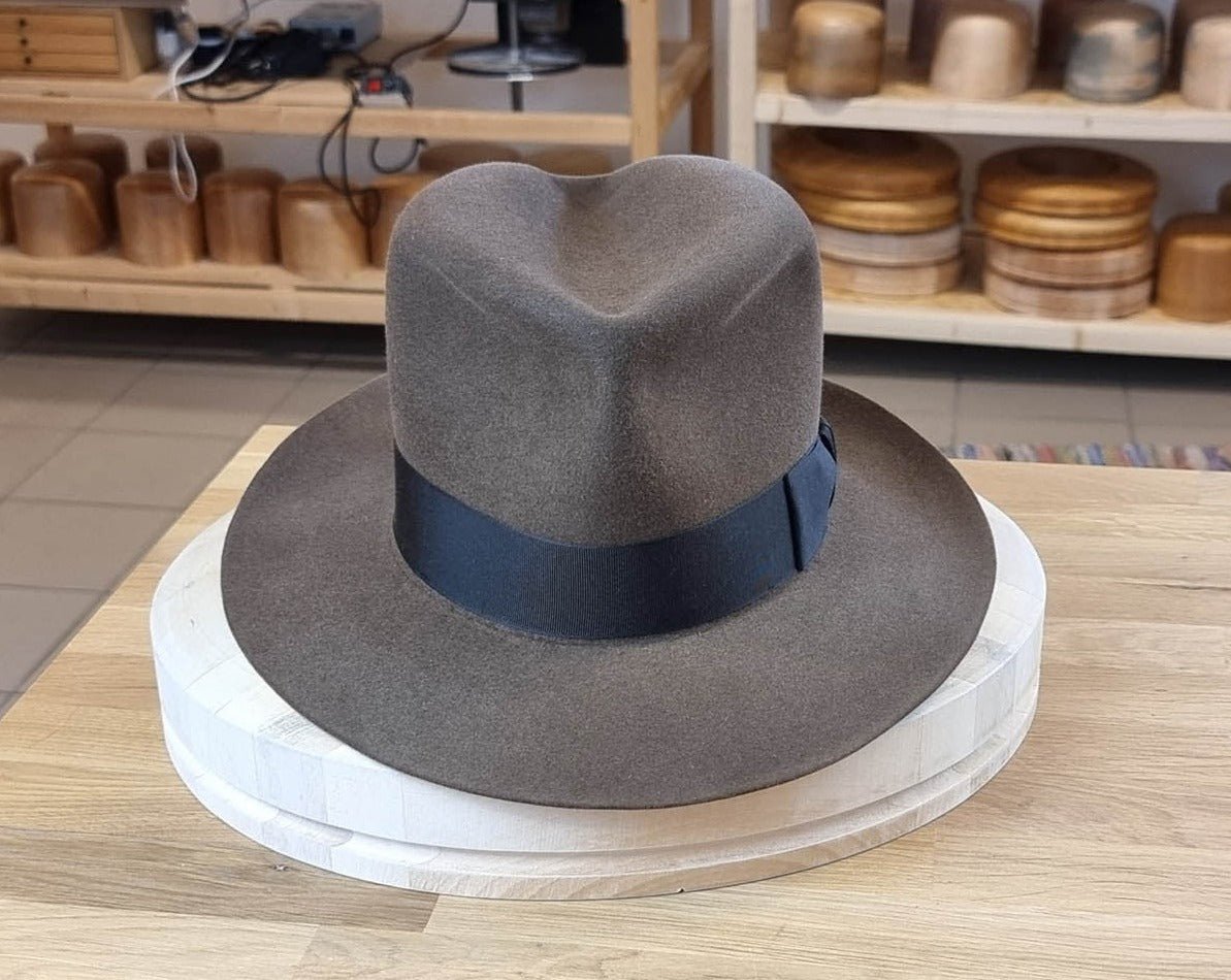 LEIFUR FEDORA | LIGHT SABLE | RABBIT &amp; HARE DELUXE BLEND | SIZE 59, US 7 3/8