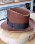 OLAV FEDORA | 50X BEAVER BLEND | COGNAC | SIZE 58, US 7 1/4