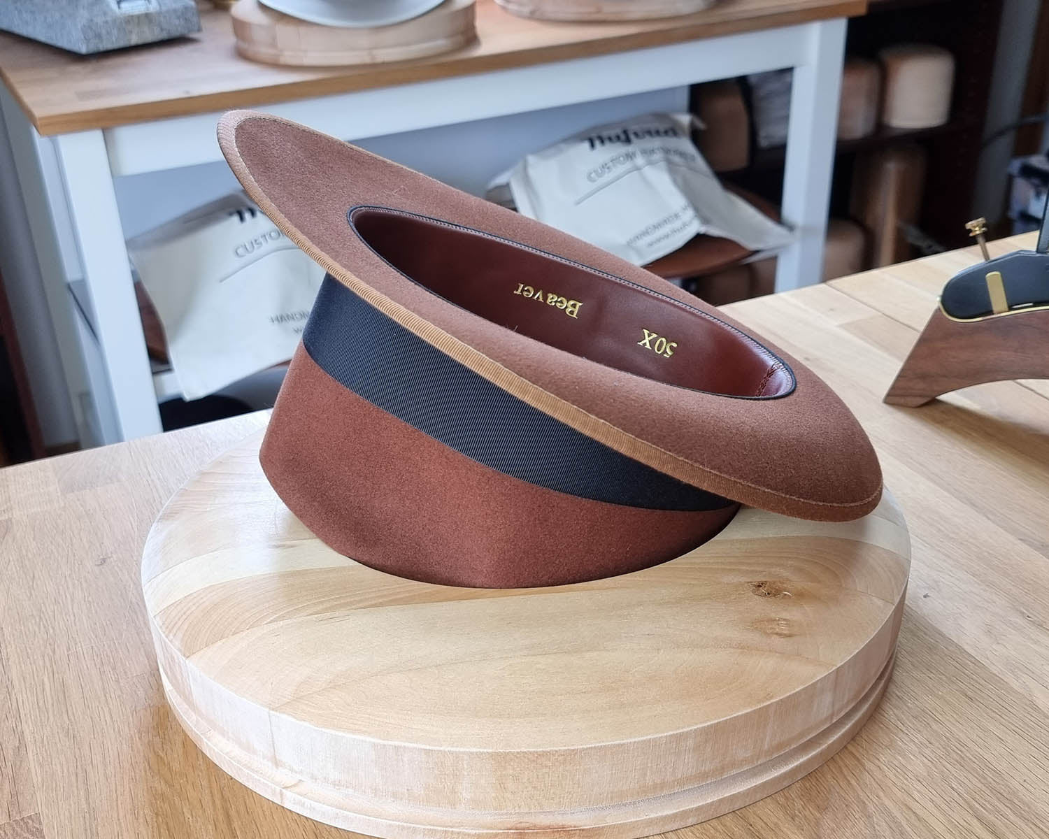 OLAV FEDORA | 50X BEAVER BLEND | COGNAC | SIZE 58, US 7 1/4