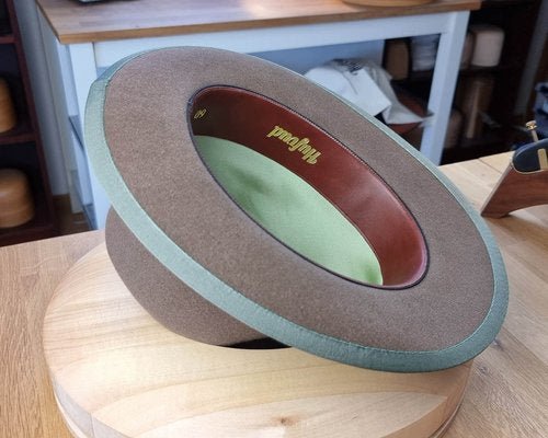 OLAV FEDORA | VINTAGE BEIGE | RABBIT &amp; HARE DELUXE BLEND | SIZE 60, US 7 1/2