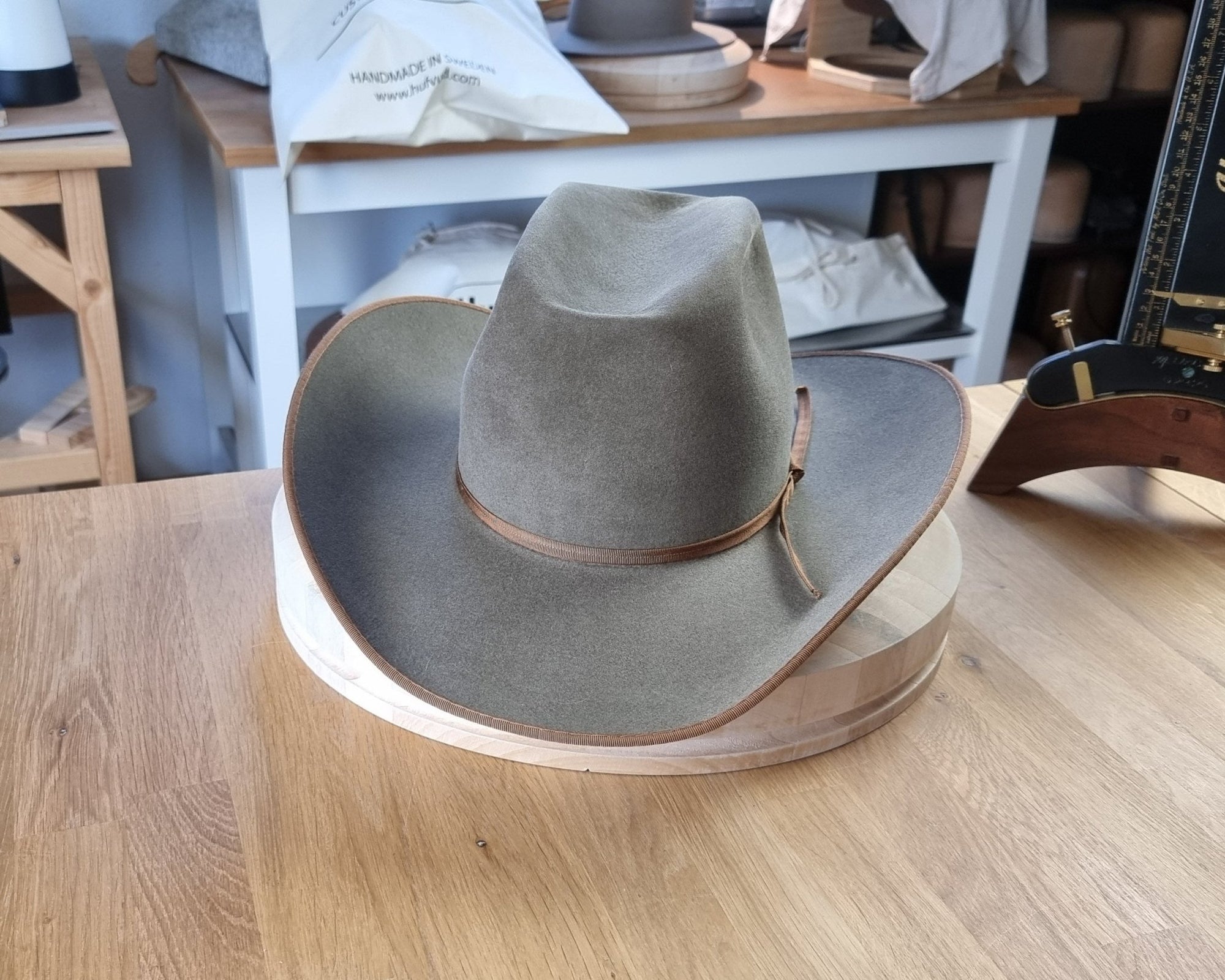 WESTERN HUFVUD HAT | RABBIT BLEND FELT | PECAN | SIZE 59, US 7 3/8