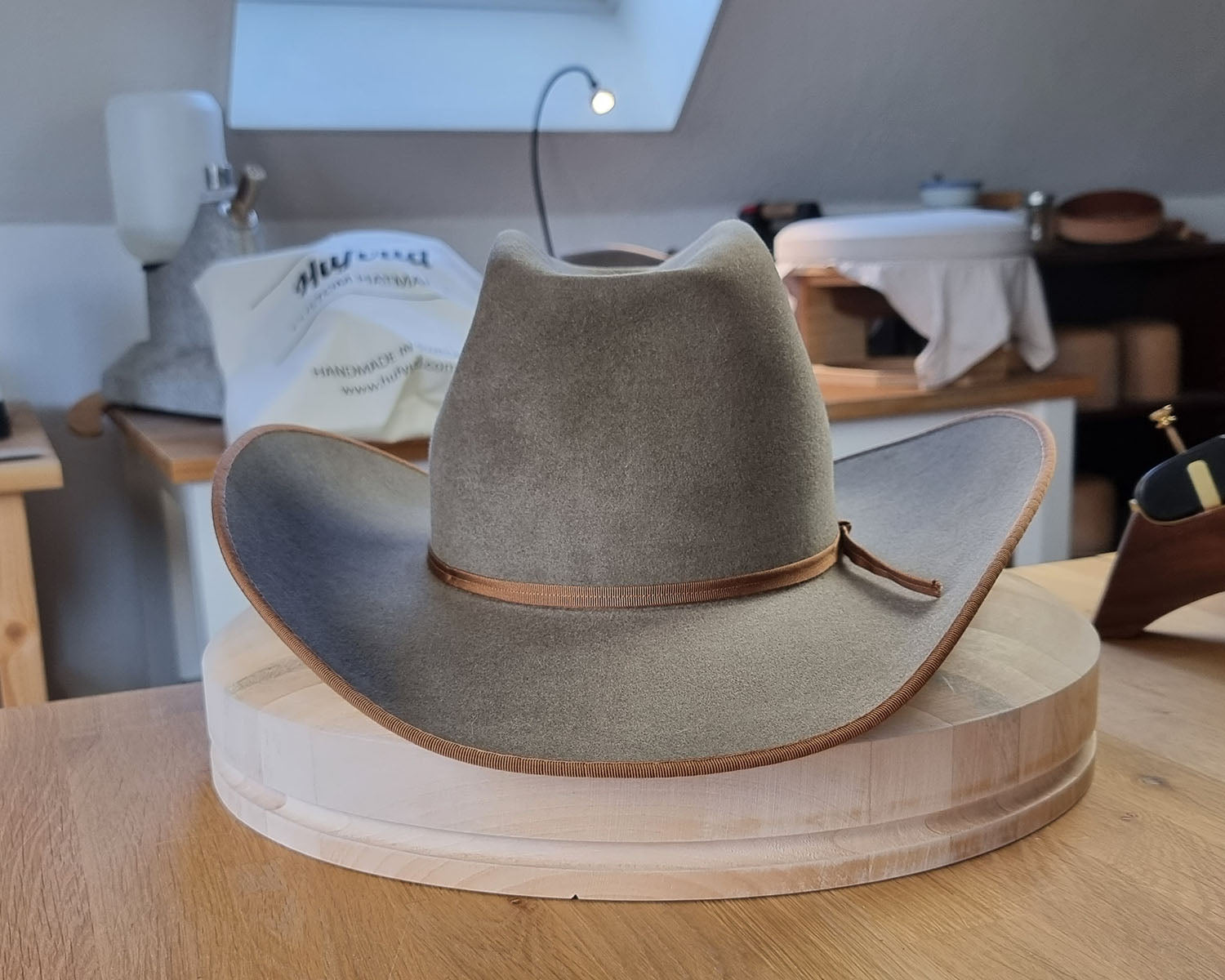 WESTERN HUFVUD HAT | RABBIT BLEND FELT | PECAN | SIZE 59, US 7 3/8